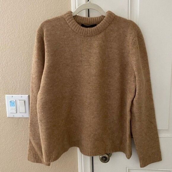 Jenni Kayne Puffy Crewneck Alpaca Wool Sweater - Picture 3 of 6